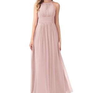Azzazis bridesmaid dress dusty rose!